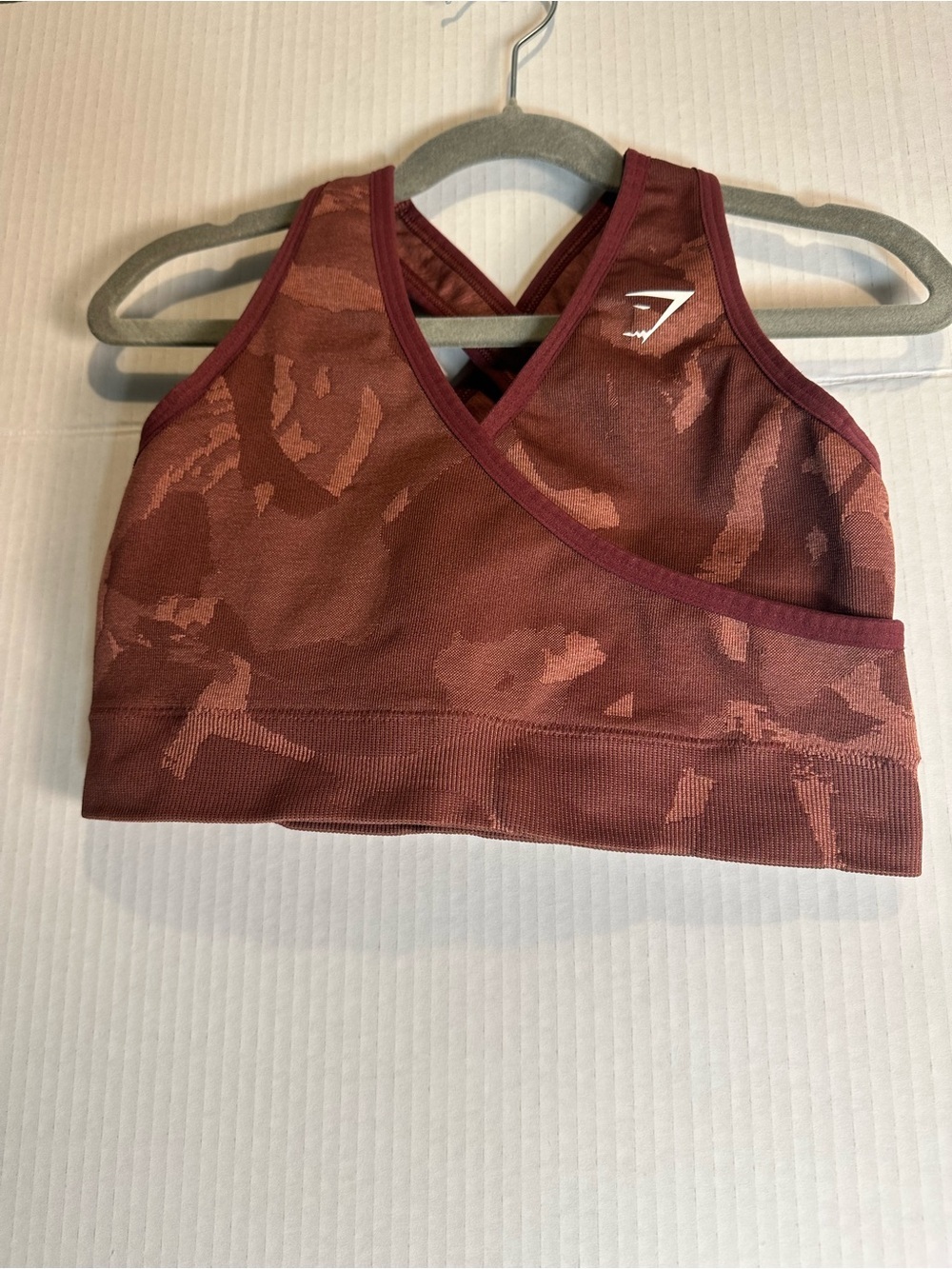 Gymshark Rust Red Seamless Sports Bra